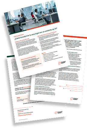 Portada del brochure ¿Cómo transformar tu área legal con un asistente de IA?